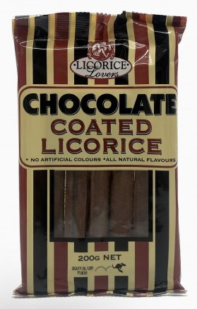 Licorice Lovers Chocolate Coated Licorice 200g
