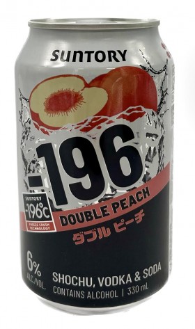 Suntory -196 Double Peach 4pk Cans
