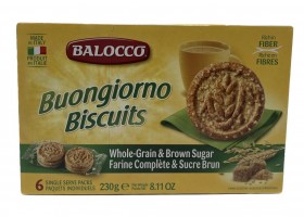 Balocco Buongiorno Biscuits Brown Sugar 230g