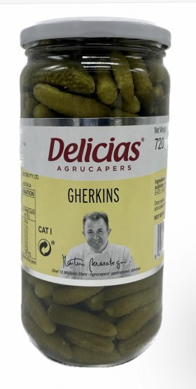 Delicias Gherkins In Vinegar 720g