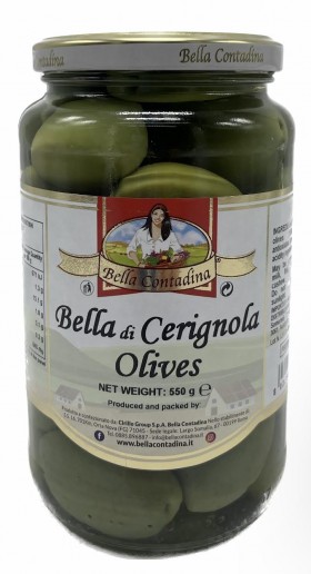 Bella Contadina Long Jar Bella Di Cerignola Oliv