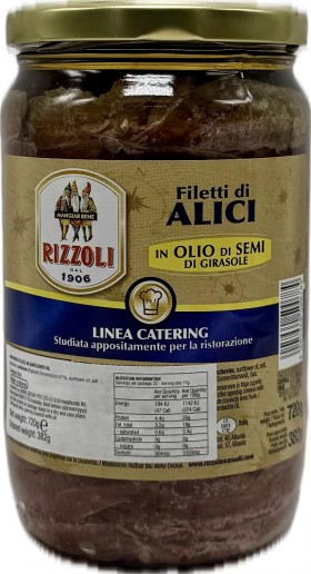 Rizzoli 720g Anchovies In Oil