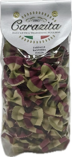 Carazita Farfalle Italian Flag 250g