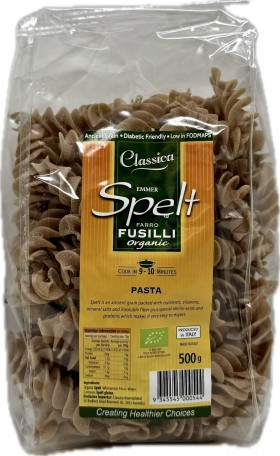 Classica Spelt Fusilli Organic Pasta 500g