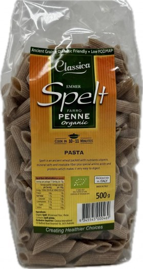 Classica Spelt Penne Organic Pasta 500g
