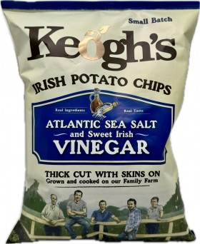 Keoghs Irish Vinegar E Sea Salt Chips 125g