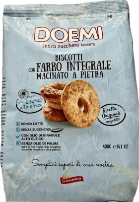 Doemi Biscotti Farro Integrale No Sugar 400g
