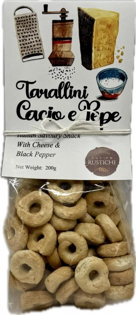 Rustiche Taralini Cacio E Pepe 200g