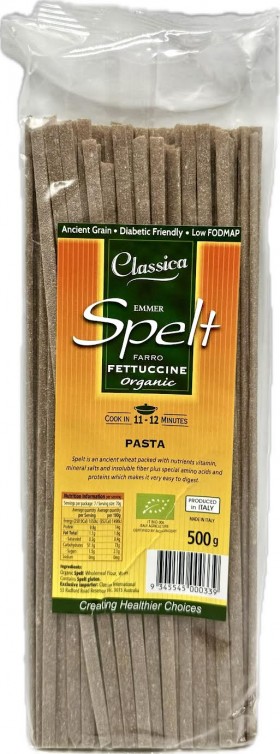 Classica Organic Spelt Fettucine Pasta 500g