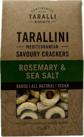 Continental Tar Rosemary E Sea Salt 125g