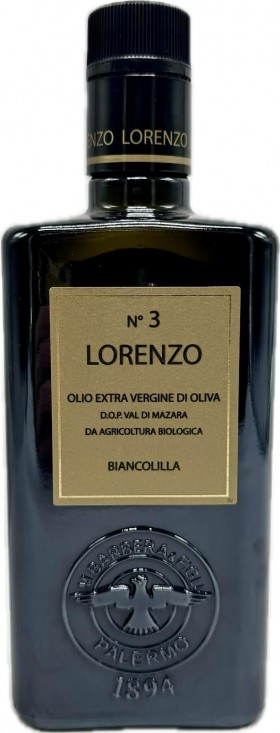 Lorenzo No 3 Biancolilla Evoo Organic 500ml Barb