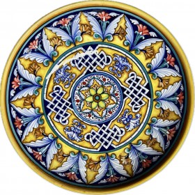 Assisi 30cm Dark Blue Flowers Bowl