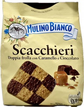 Scacchieri Chocolate And Caramel Biscuits 300g