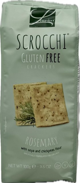 Scrocchi Gluten Free Rosemary Crackers 100g