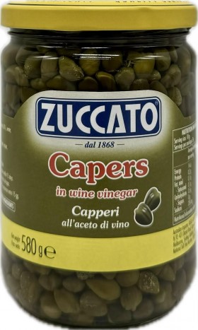 Zuccato Capers In Wine Vinegar 580g