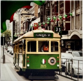 Coaster Stories Tram Flinders Tile