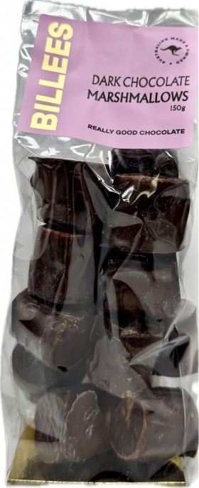 Billees Dark Chocolate Marshmallows Bag 150g