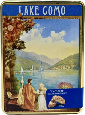 Italia Lake Como Tin Almond Cantucc Biscuit 300g