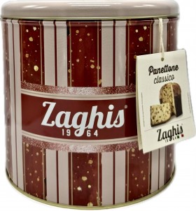 Zaghis Panettone Classico Alto Tin Box 750g