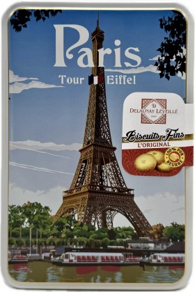Delaunay Leveille Eiffel Tour Paris Biscuit Tins