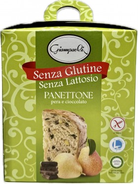 Giampaoli Gf Choc E Pear Panettone 400g