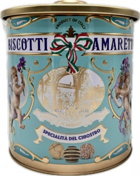Chiostro Amaretti Mix Biscuits Round Tin 190g
