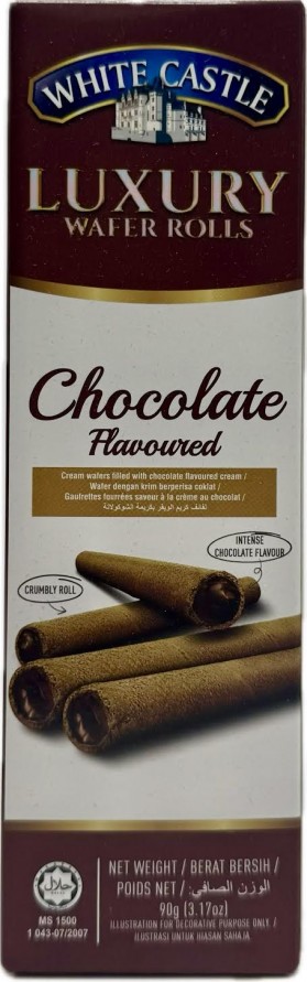 White Castle Chocolate Wafers Rolls 90g