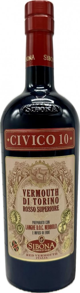 Sibona Civico 10 Vermouth Torino Rosso Superiore