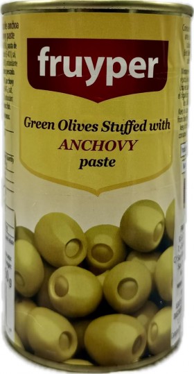 Fruyper Anchovy Stuffed Green Olives 350g Tin