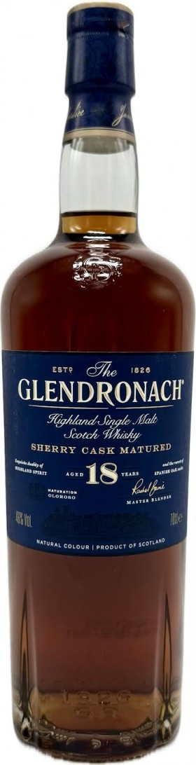 Glendronach 18yr Old Sherry Cask Single Malt Whi