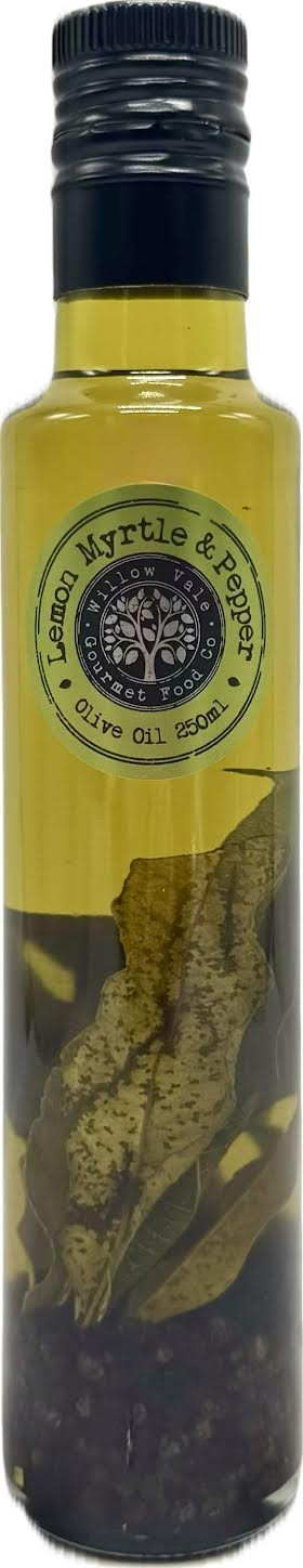Willow Vale Lemon Myrtle Pepper Olive Oil 250ml