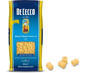 De Cecco Mezzi Tubetti Pasta No.63