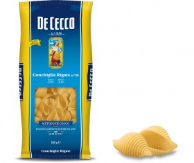 De Cecco Conchiglie Rigate Pasta No.50