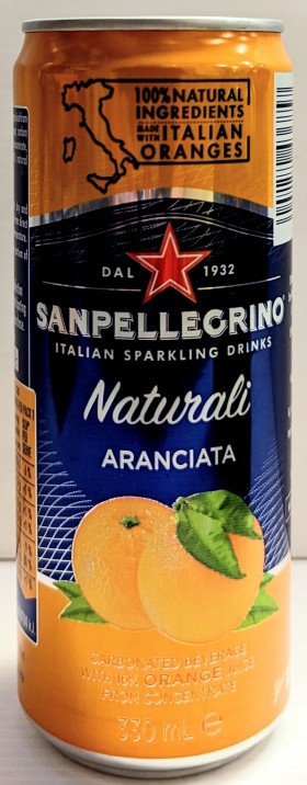San Pellegrino Cans Aranciata 330ml