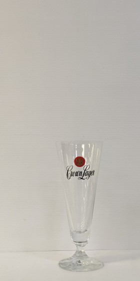 Glass Small Crown Lager Beer