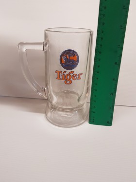 Glass Colour Tiger Beer Mug