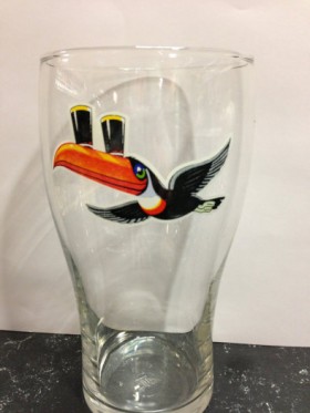 Glass Guinness Toucan Flying Icon