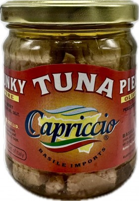 Capricco Tuna Pieces In Olive Oil Glass Jar