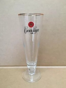 Glass Crown Lager Beer