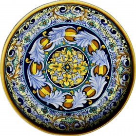 Assisi 25cm Light Blue Feathers Bowl