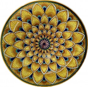 Assisi 35cm Yellow Petals Plate