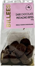 Billees Dark Chocolate Pistachio Bag 100g