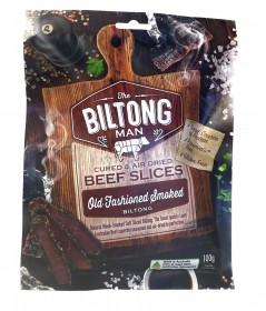 The Biltong Man Smoked Beef Jerky Slices 100g