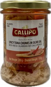 Callipo Spicy Tuna 200gr Glass Jar