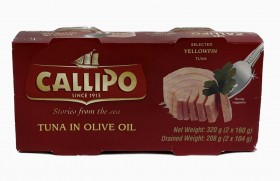 Callipo Yellowfin Tuna Olive Oil 2pk 160g Ea