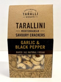 Continental Tarallini Garlic E Black Pepper 125g