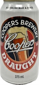 Coopers Draught 18 Pack Cans 375ml