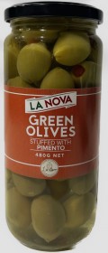 La Nova Green Olives Stuffed 450gr