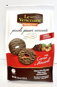 Le Veneziane Gl Free Cocoa Hazelnut Biscuits 25