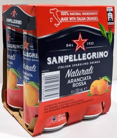 San Pellegrino Cans Aranciata Rossa 330ml
